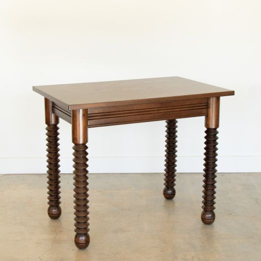 French Wood Table by Charles Dudouyt