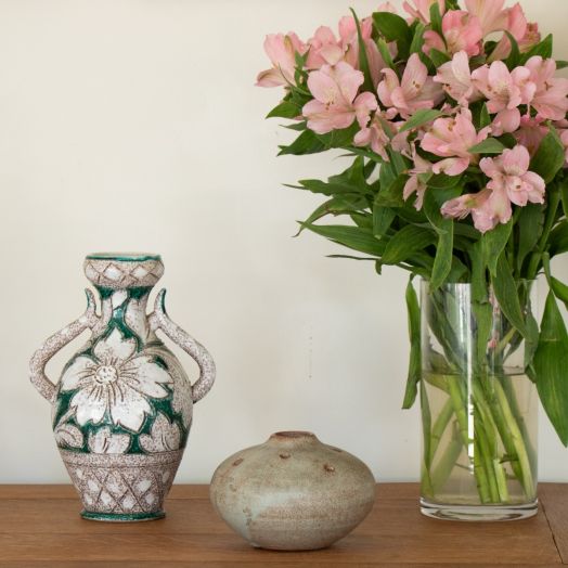 French Ceramic Amphora Vase