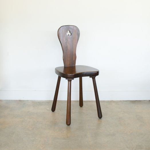 French Oak Carved Chair