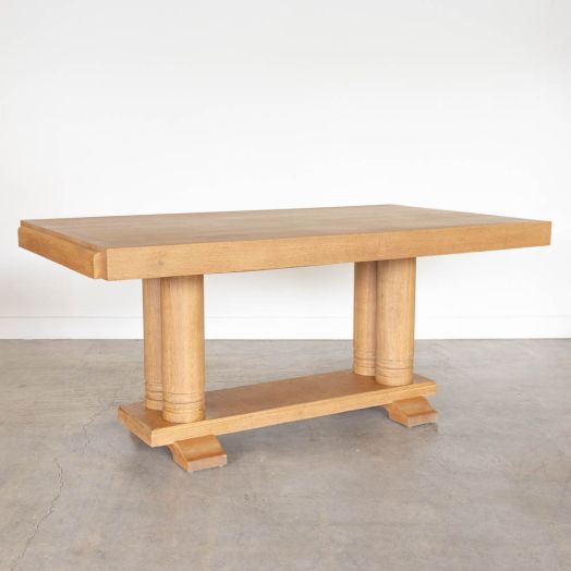 French Wood Table by Charles Dudouyt