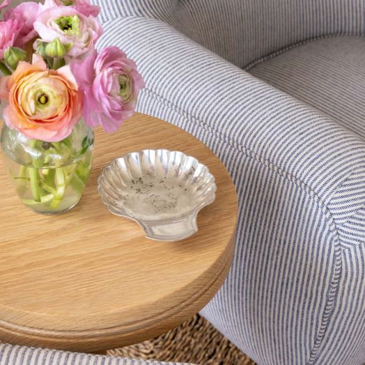 Petite French Silver Plate Shell Vide Poche