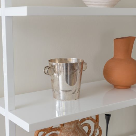 French Art Deco Silver Plate Ice Bucket