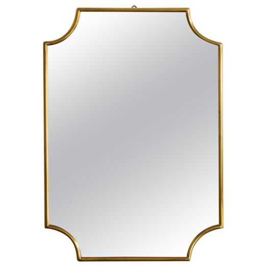 Petite Italian Brass Mirror
