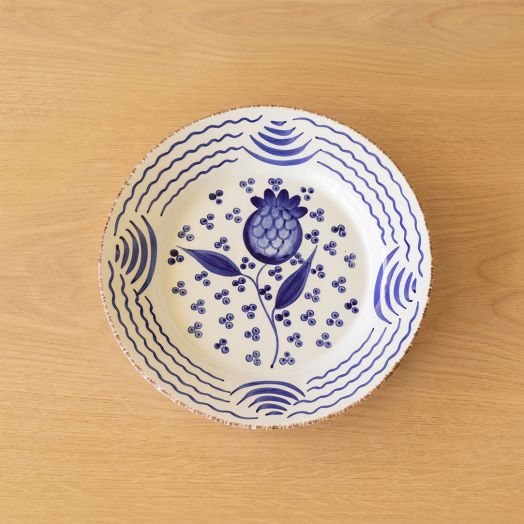 Dinner Plate with Pomegranate, Blue