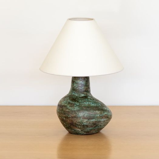Sculptural French Ceramic Lamp