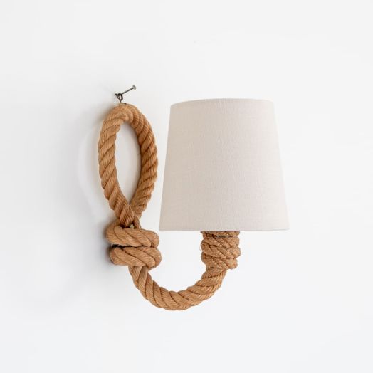 French Rope Sconce by Audoux Minet