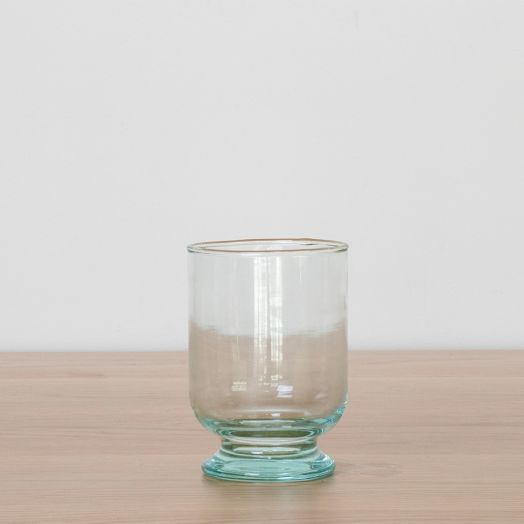 Recycled Glass Footed Tumbler
