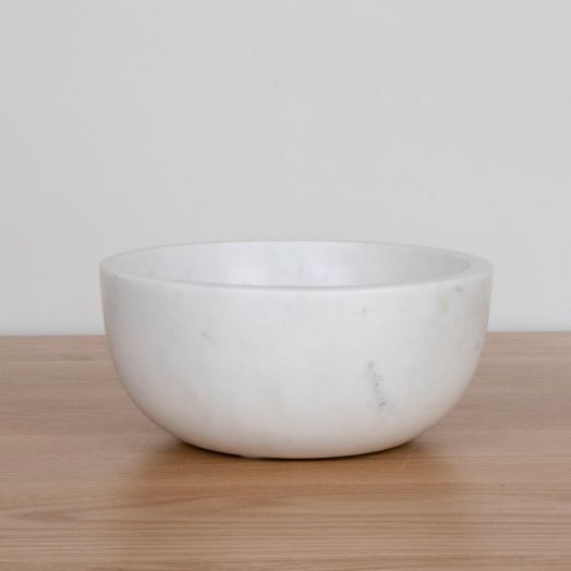 White Marble Large Bowl