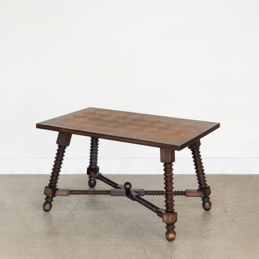 French Wood Table by Charles Dudouyt