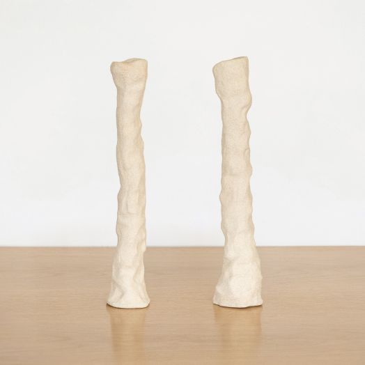 Sand Candleholder, Unglazed