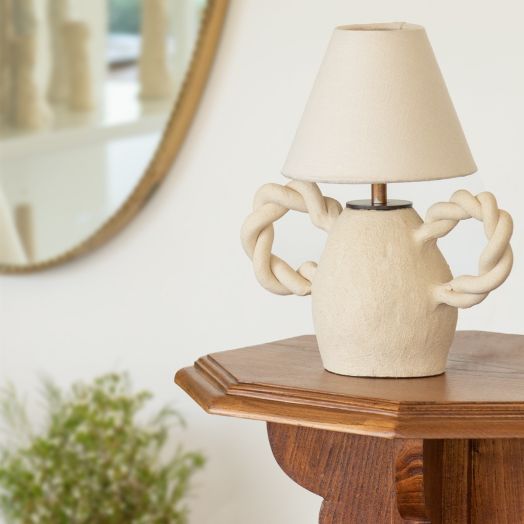 Twisted Ceramic Table Lamp