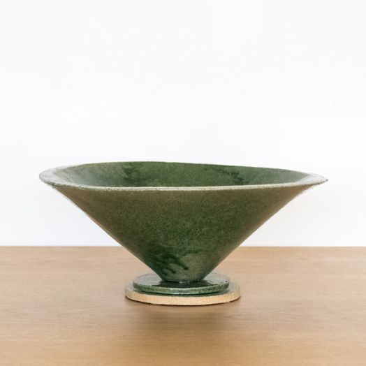 Ceramic Cone Bowl, Green