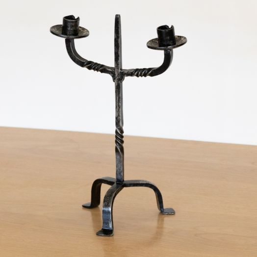 French Iron Candlestick