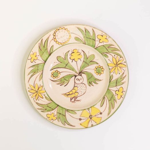 French Ceramic Hand Painted Plate