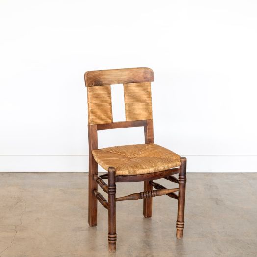 French Wood and Woven Chair
