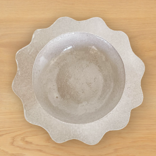 Ceramic Scalloped Bowl