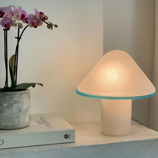 Italian Murano Glass Mushroom Lamp