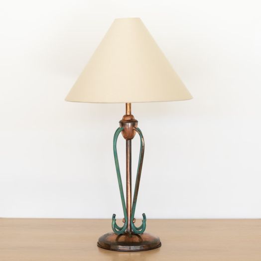 French Brass Table Lamp in the Style of Jean Royere
