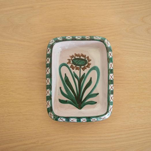 French Ceramic Vide Poche by Robert Picault, Flower
