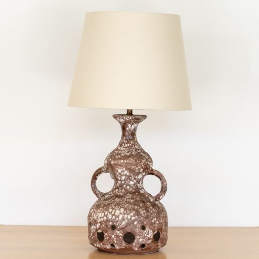 Large Sandstone Ceramic Table Lamp
