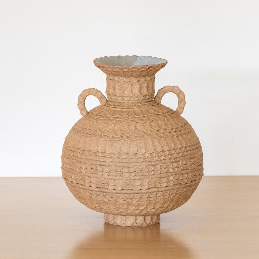 Fluted Orb Vase