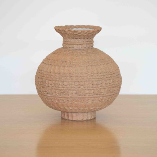 Fluted Orb Vase