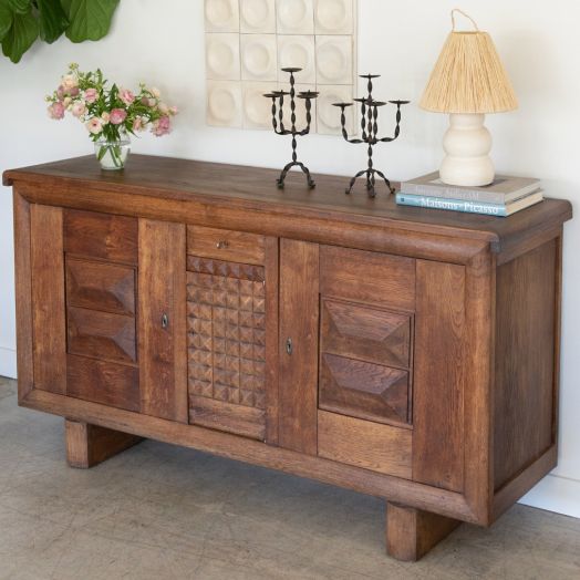 1940's Large French Sideboard in the Style of Charles Dudouyt