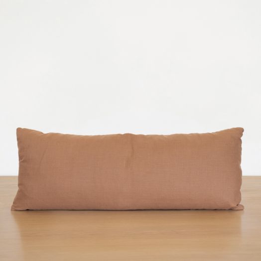 Linen Lumbar Pillow, Clay