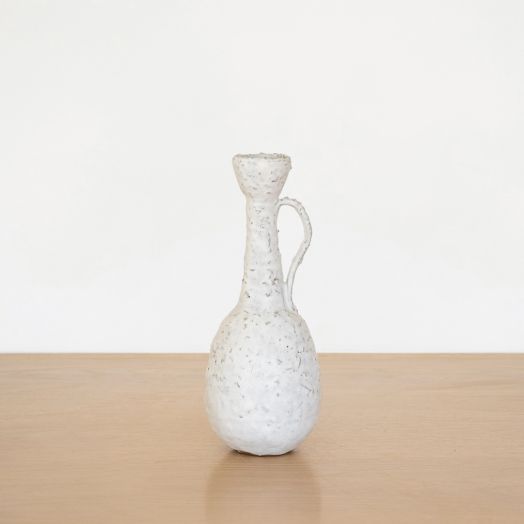 White Vase with Handle