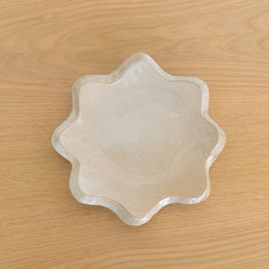 Ceramic Scalloped Catch-All Tray, White