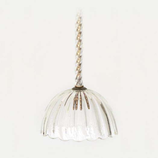 Murano Scalloped Glass Pendant Light