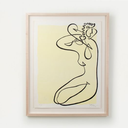 Line Drawing by Jean Negulesco, Signed