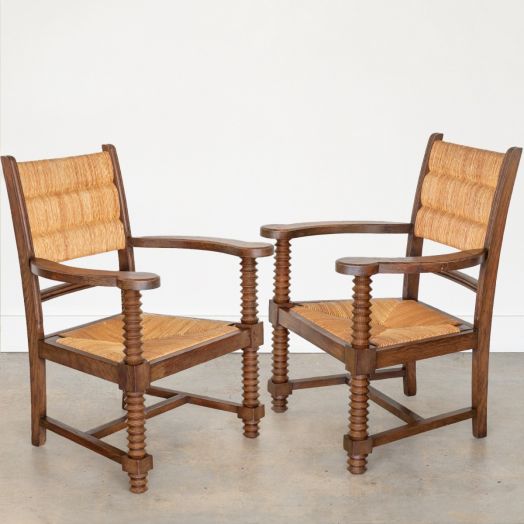 Pair of Armchairs by Charles Dudouyt