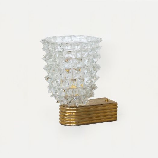 Rostrato Glass Sconce by Barovier, Single