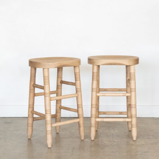 Panoplie Counter Stool, White Oak