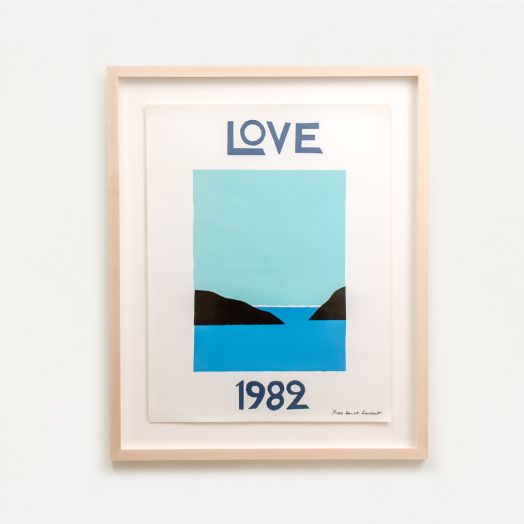 Yves Saint Laurent Love Poster, 1982