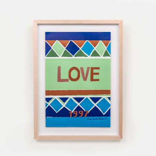 Yves Saint Laurent Love Poster, 1997