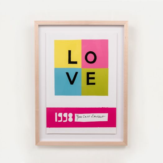 Yves Saint Laurent Love Poster, 1998