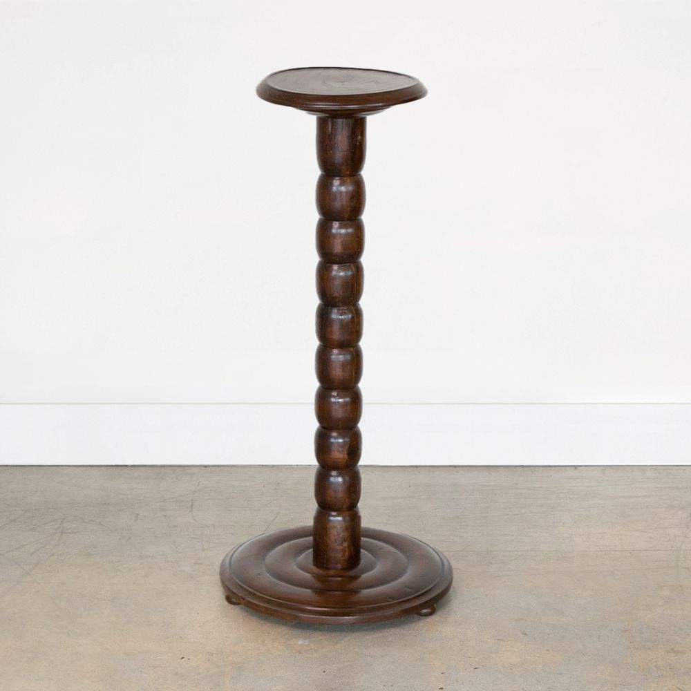 Panoplie French Bobbin Wood Pedestal Table