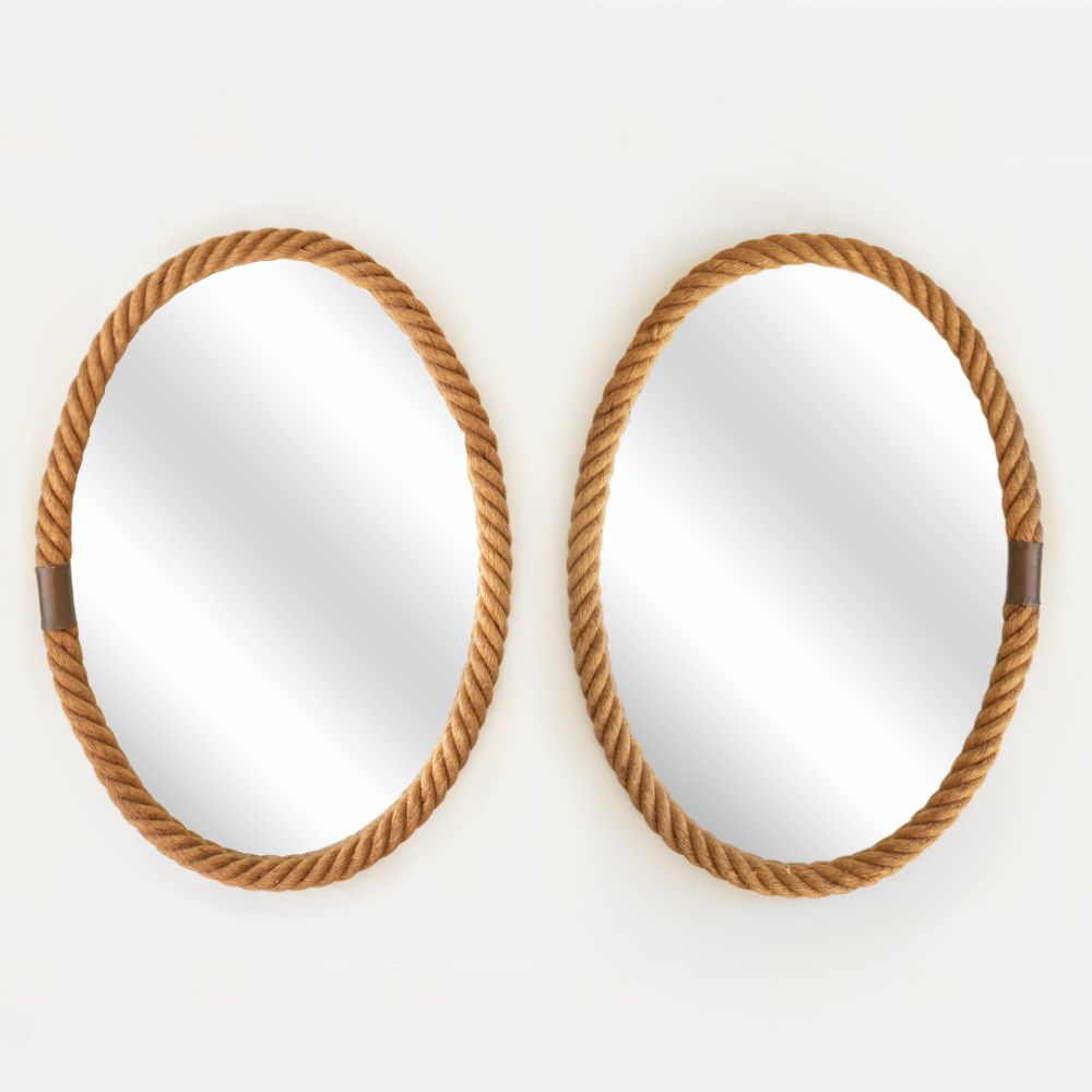 Panoplie Large Rope Oval Mirror by
