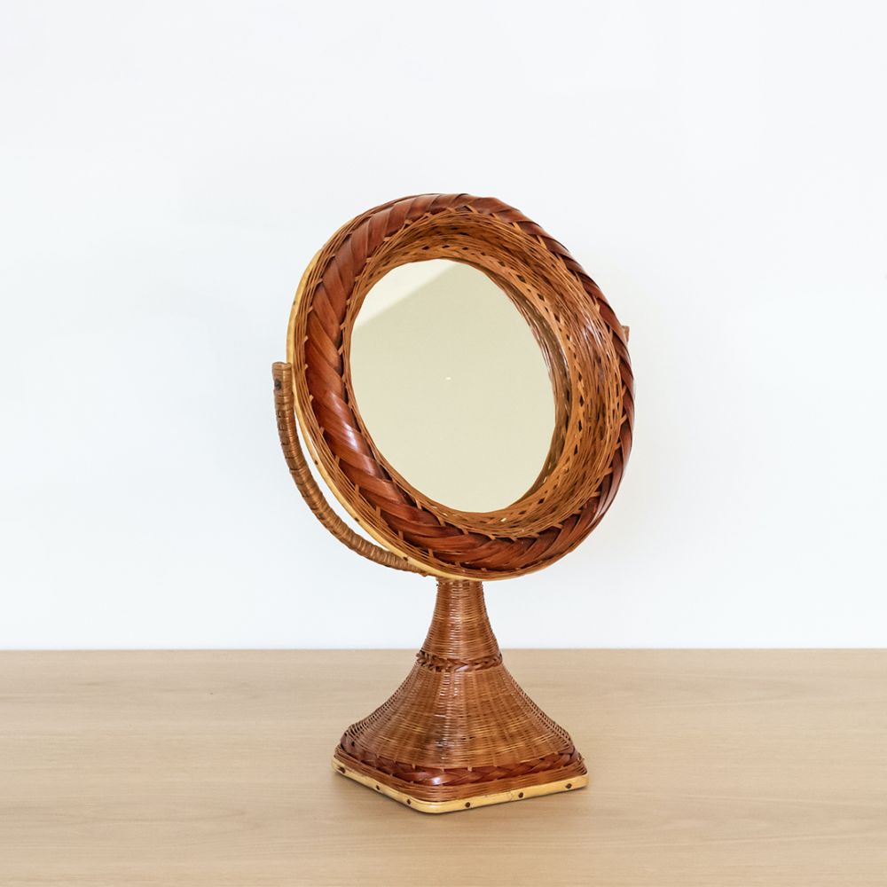 Panoplie French Wicker Vanity Mirror