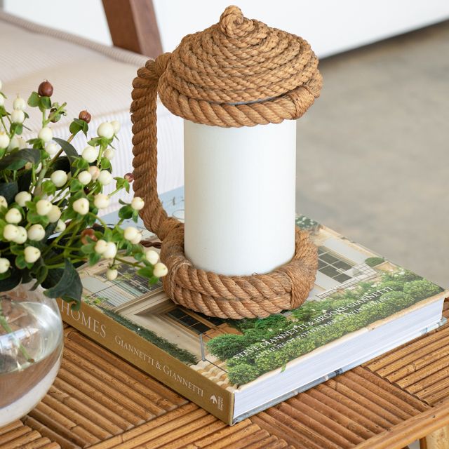 Rope Lantern Lamp by Audoux-Minet