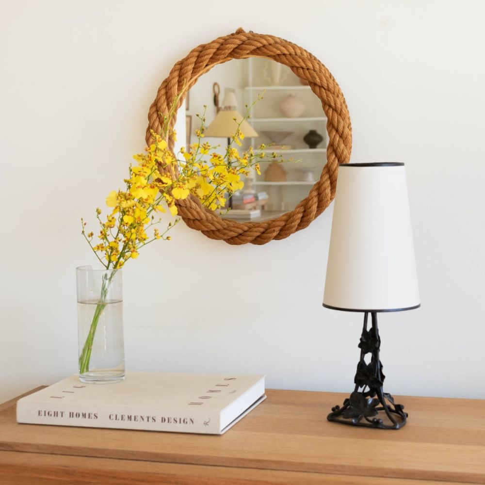 Panoplie - French Rope Mirror by Audoux-Minet