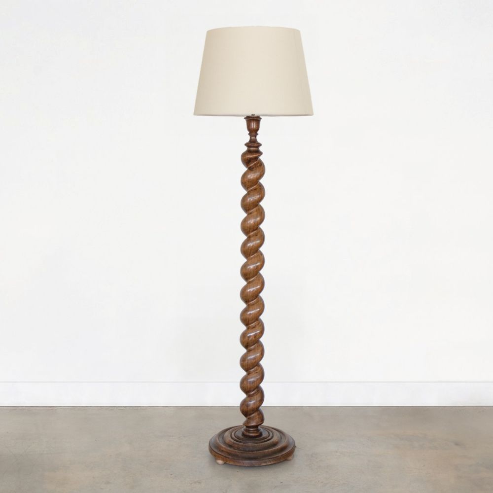 Panoplie - French Twisted Wood Floor Lamp