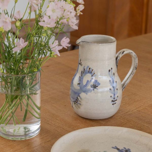 French Ceramic Pitcher by Gustave Reynaud