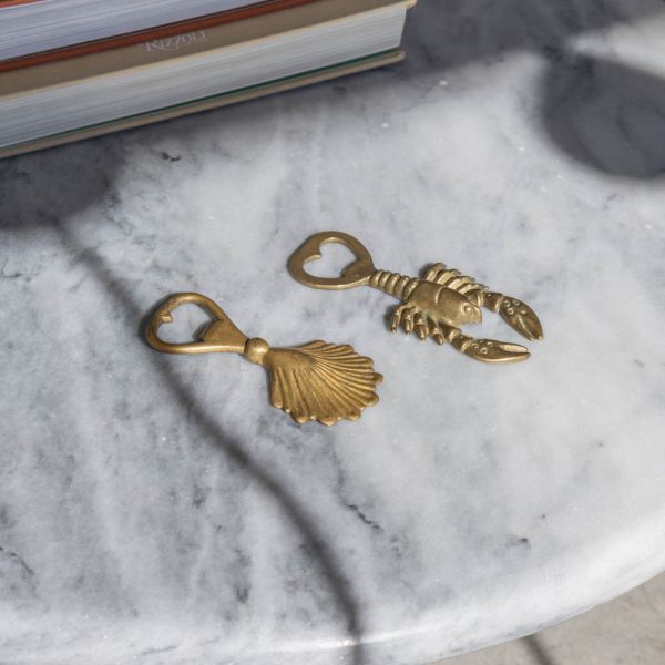 French Brass Lobster Bottle Opener
