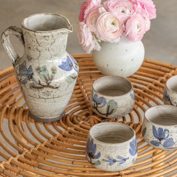 French Ceramic Pitcher by Gustave Reynaud