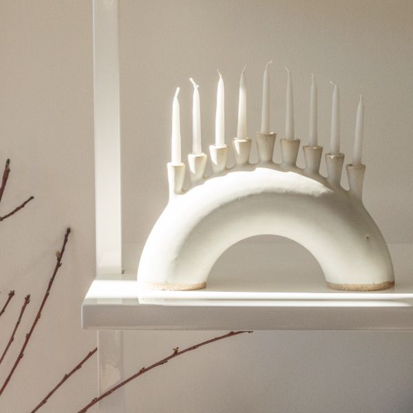 Ceramic Menorah