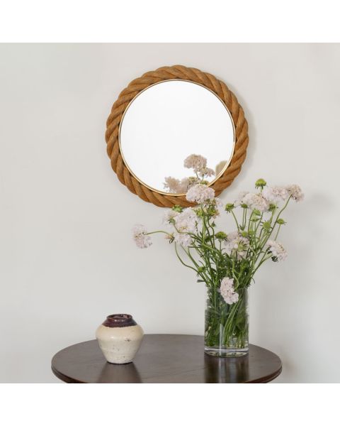 French Rope Mirror in the Style of Audoux Minet
