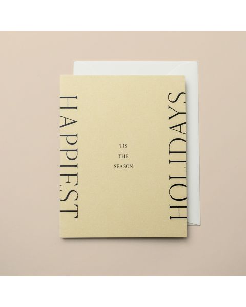 Happiest Holidays Card, Sand